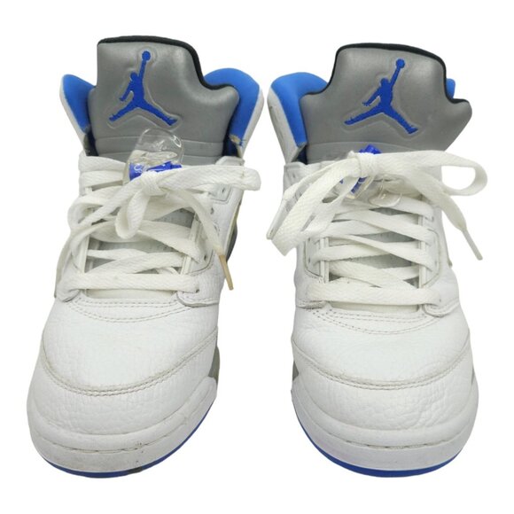 Nike Air Jordan 5 Retro Boys Size 4.5Y White Athletic Shoes Sneakers 440888-140 - Picture 3 of 13